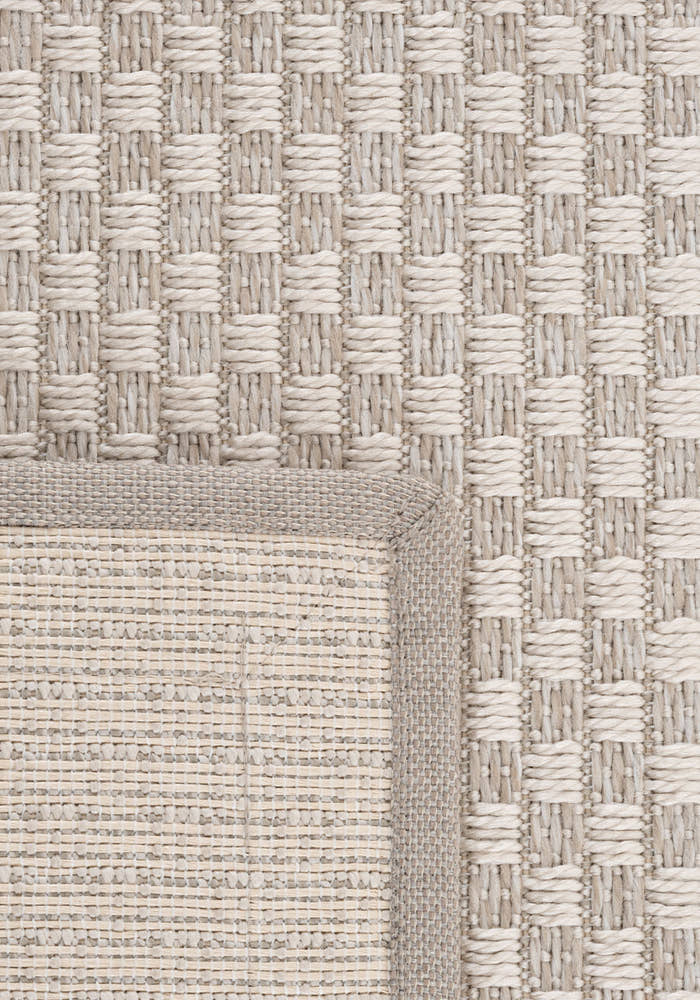 Verona 134 Krem Sisal Halı Krem Bordürlü