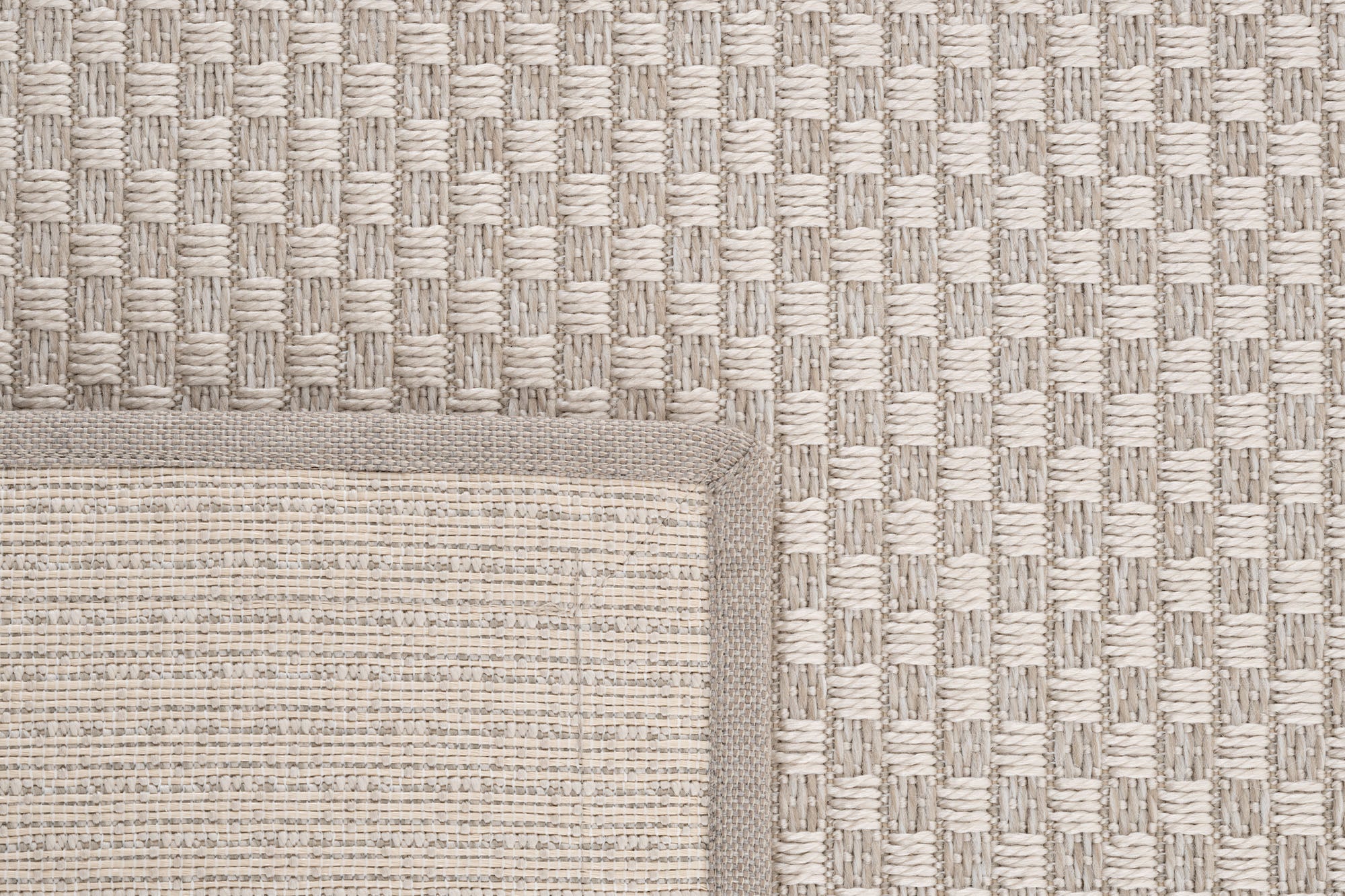 Verona 134 Krem Sisal Halı Krem Bordürlü