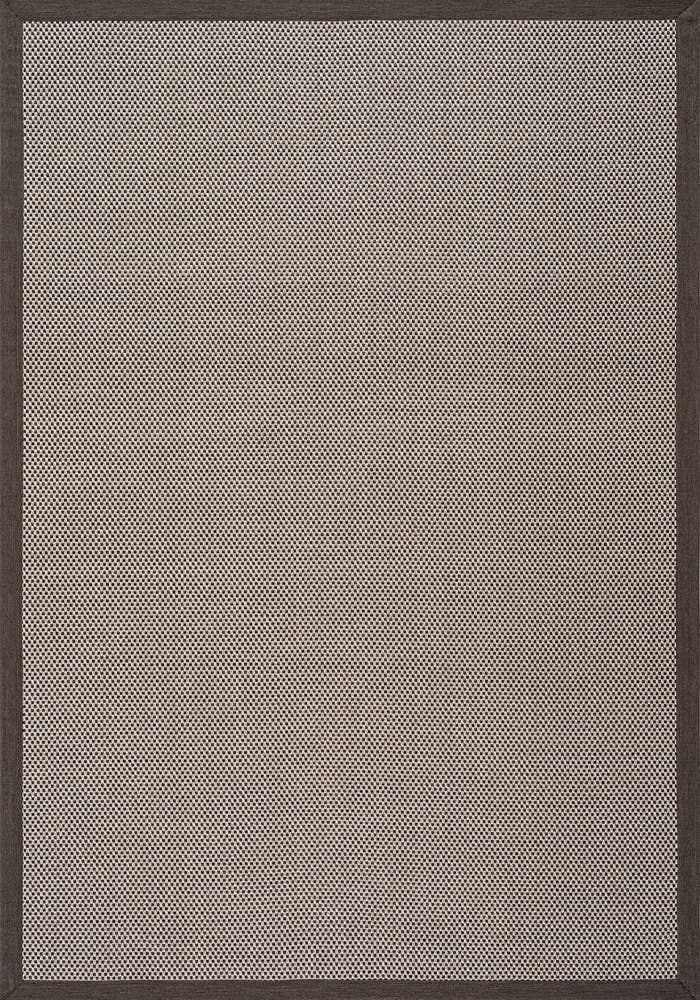 Verona 137 Krem Kahve Sisal Halı Kahve Bordürlü