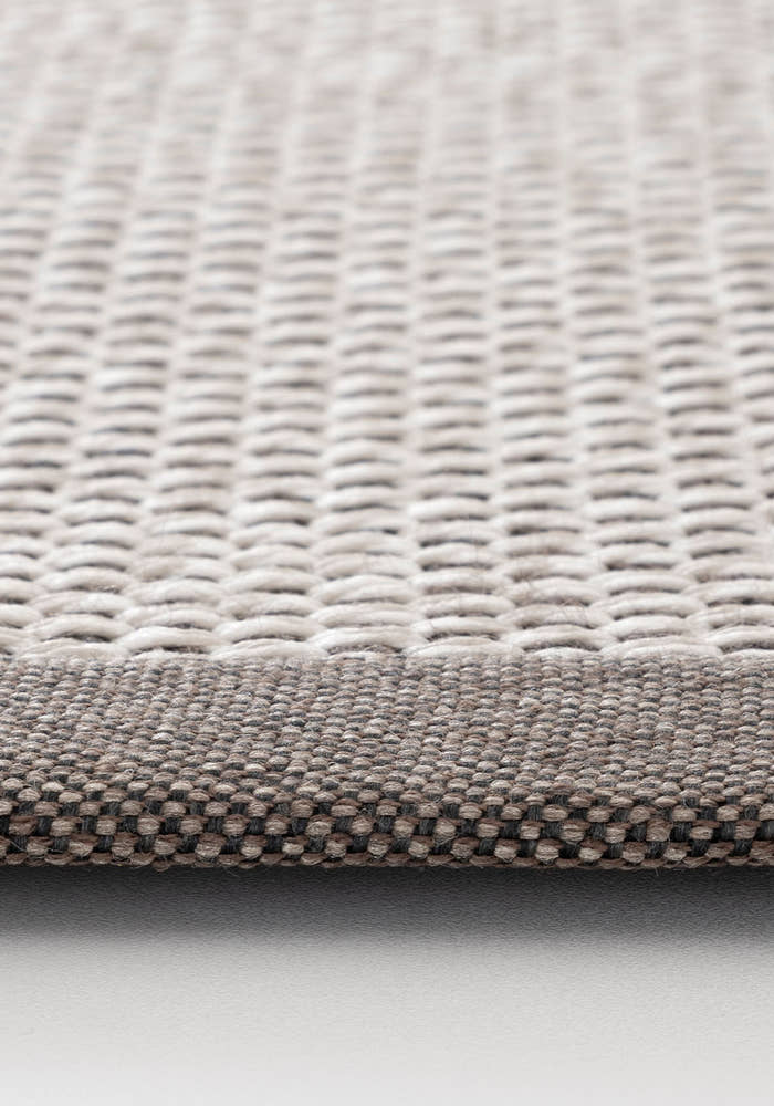 Verona 137 Krem Kahve Sisal Halı Kahve Bordürlü