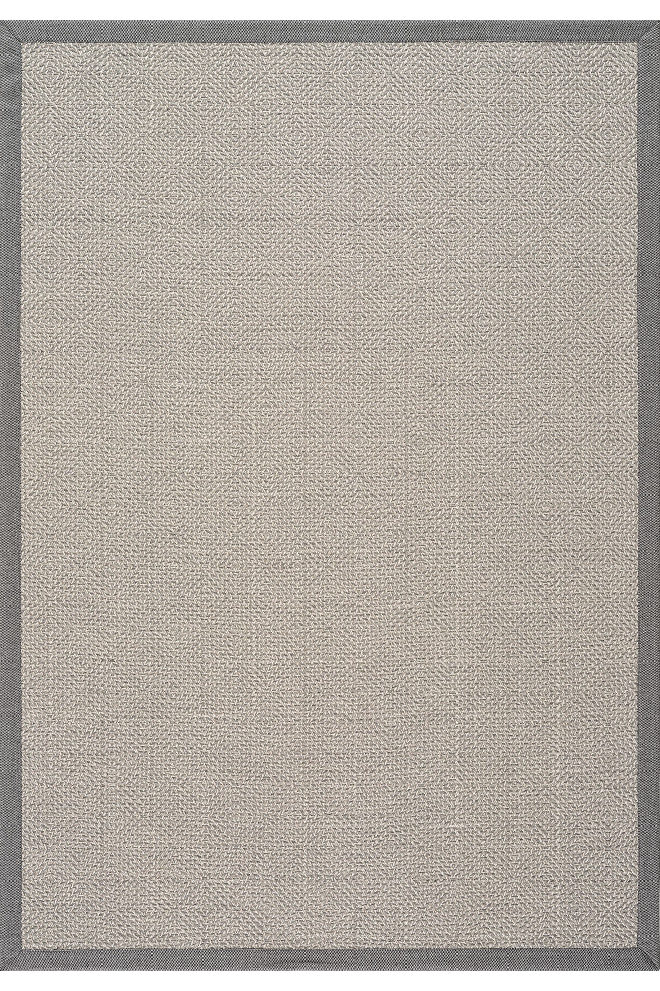 Verona 139 Krem Gri Sisal Halı Gri Bordürlü