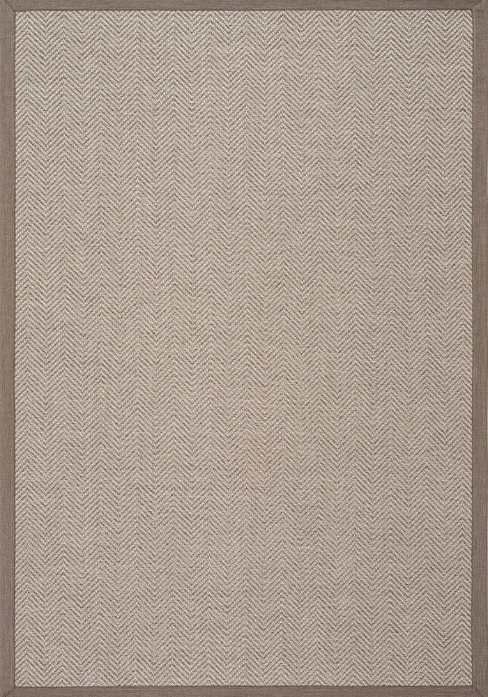 Verona 140 Krem Vizon Sisal Halı Vizon Bordürlü