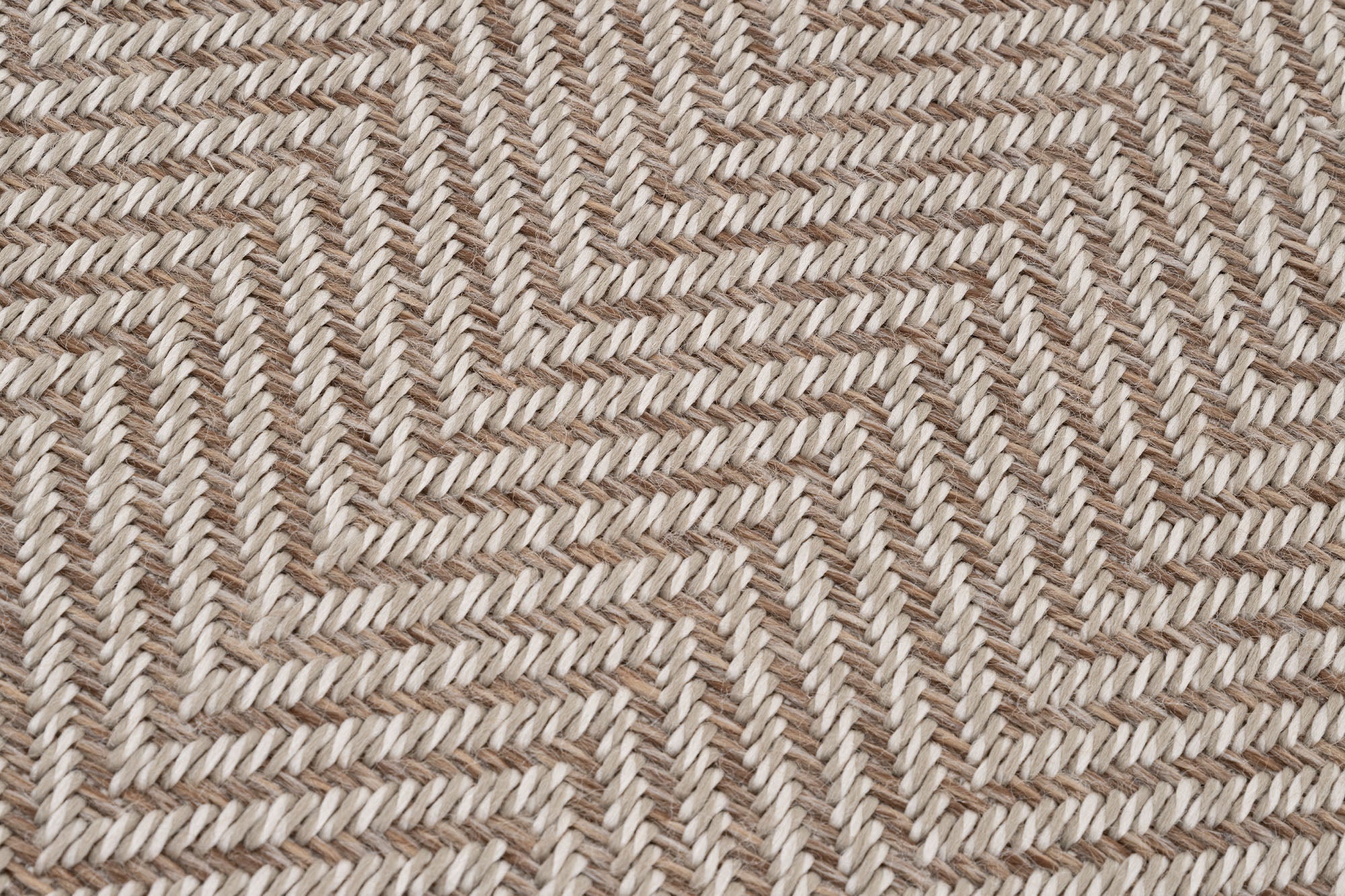 Verona 140 Krem Vizon Sisal Halı Vizon Bordürlü