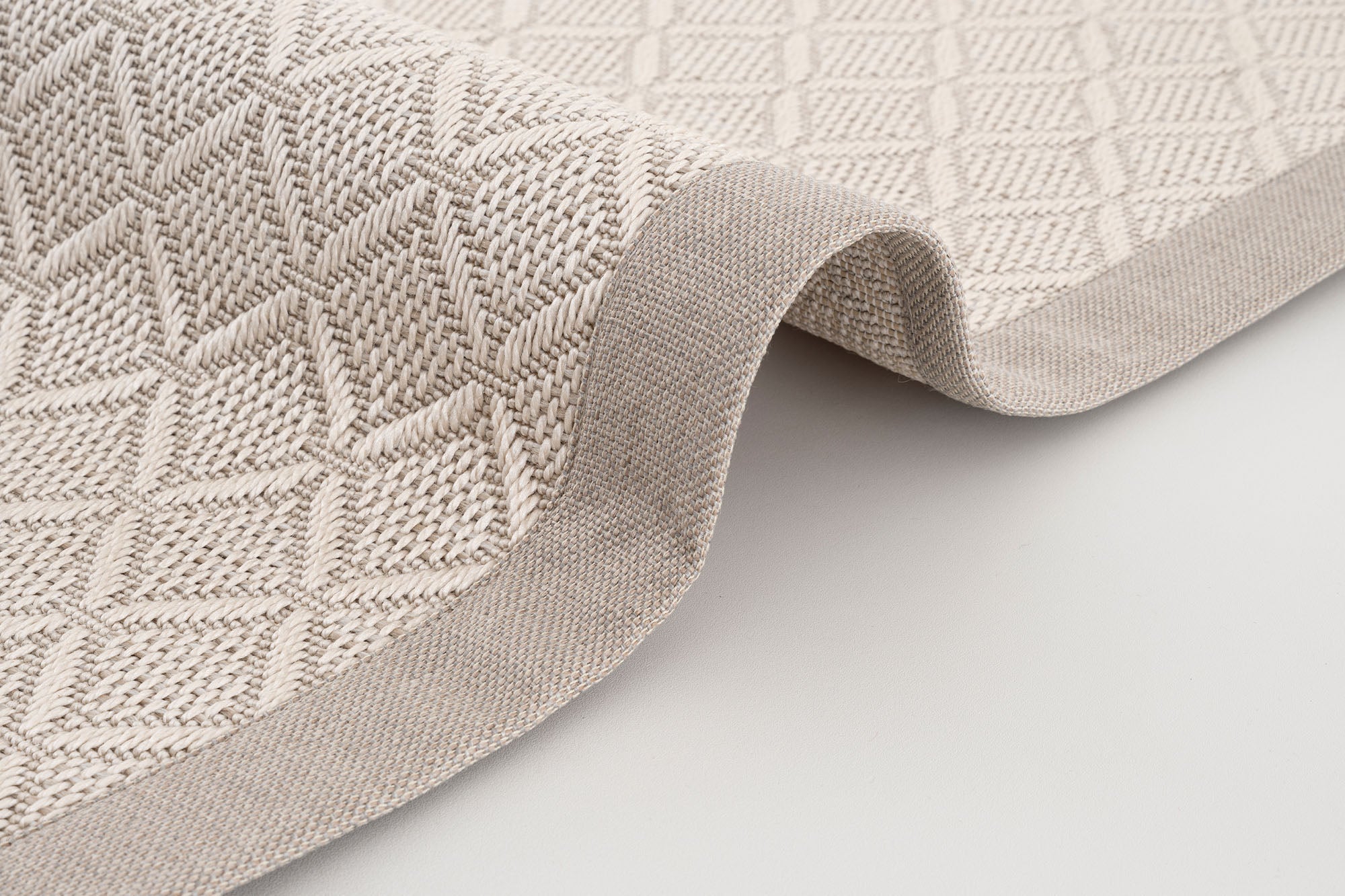 Verona 141 Krem Sisal Halı Krem Bordürlü