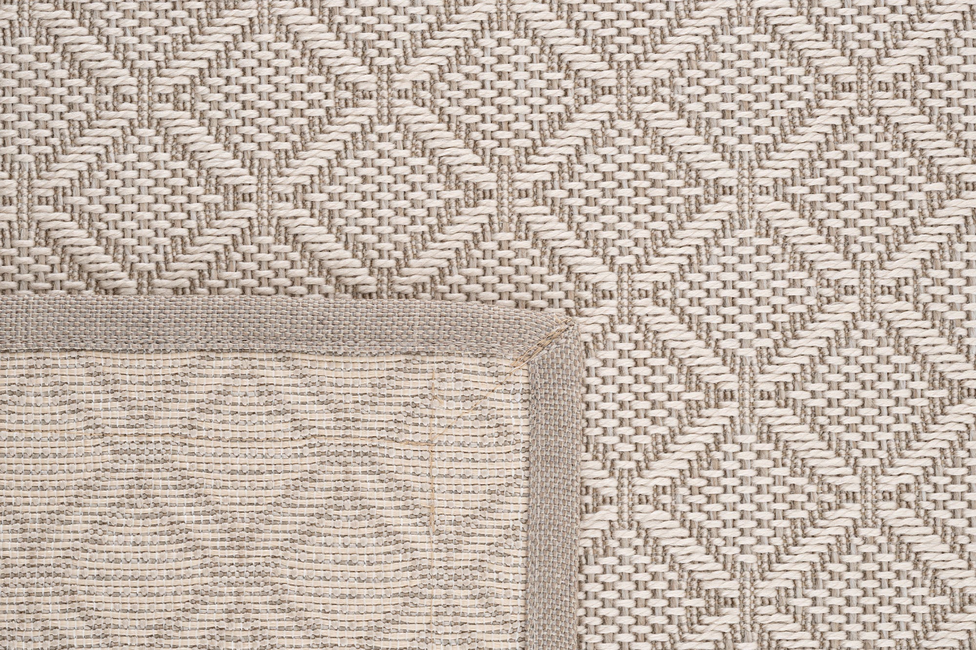 Verona 141 Krem Sisal Halı Krem Bordürlü