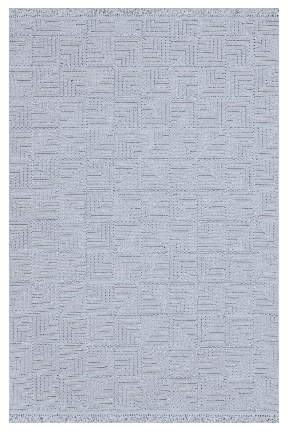 Zena 721 Gri Yumuşak Tuşeli Kaymaz Tabanlı Bohem Şönil Halı