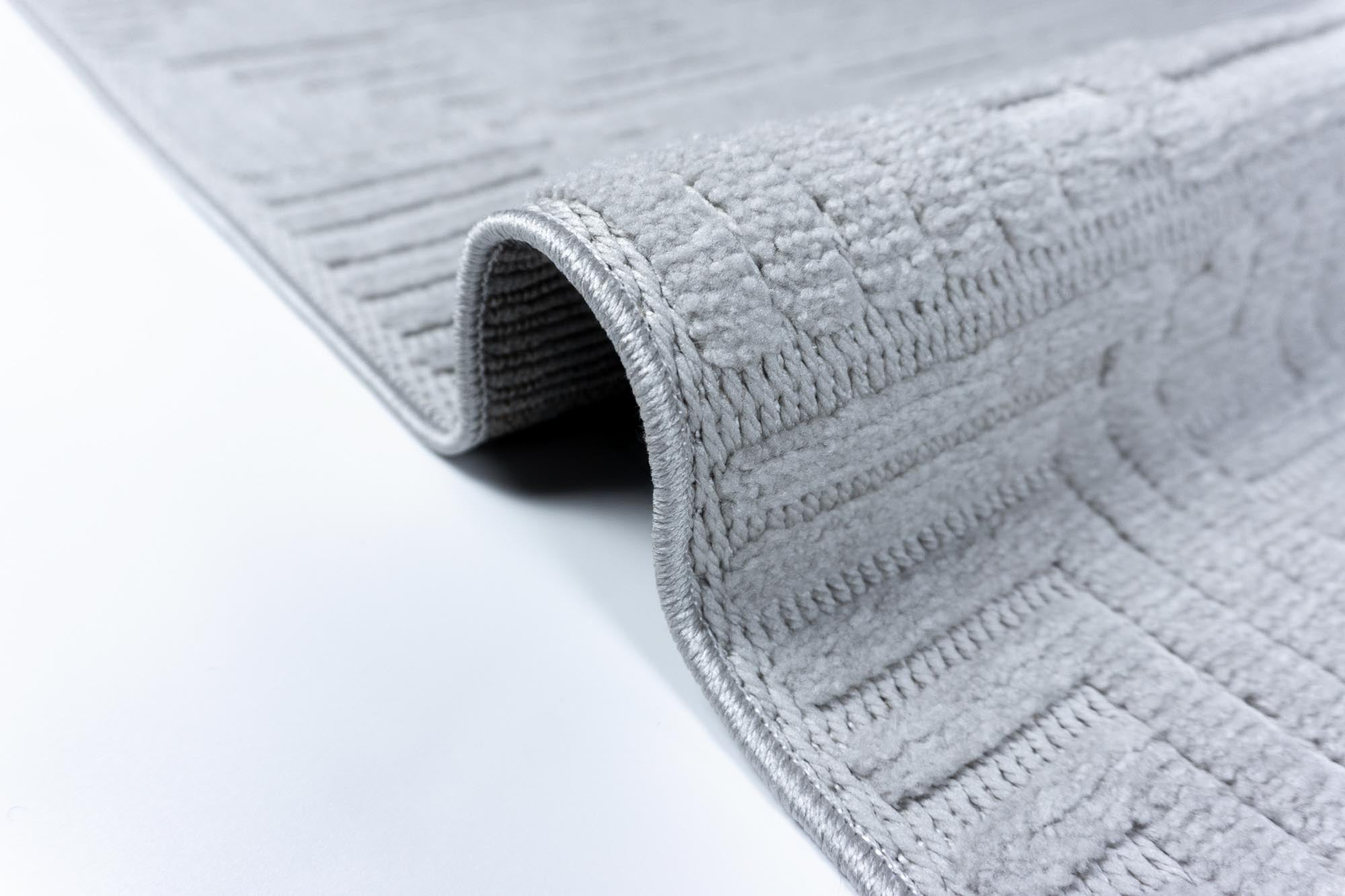 Zena 721 Gri Yumuşak Tuşeli Kaymaz Tabanlı Bohem Şönil Halı