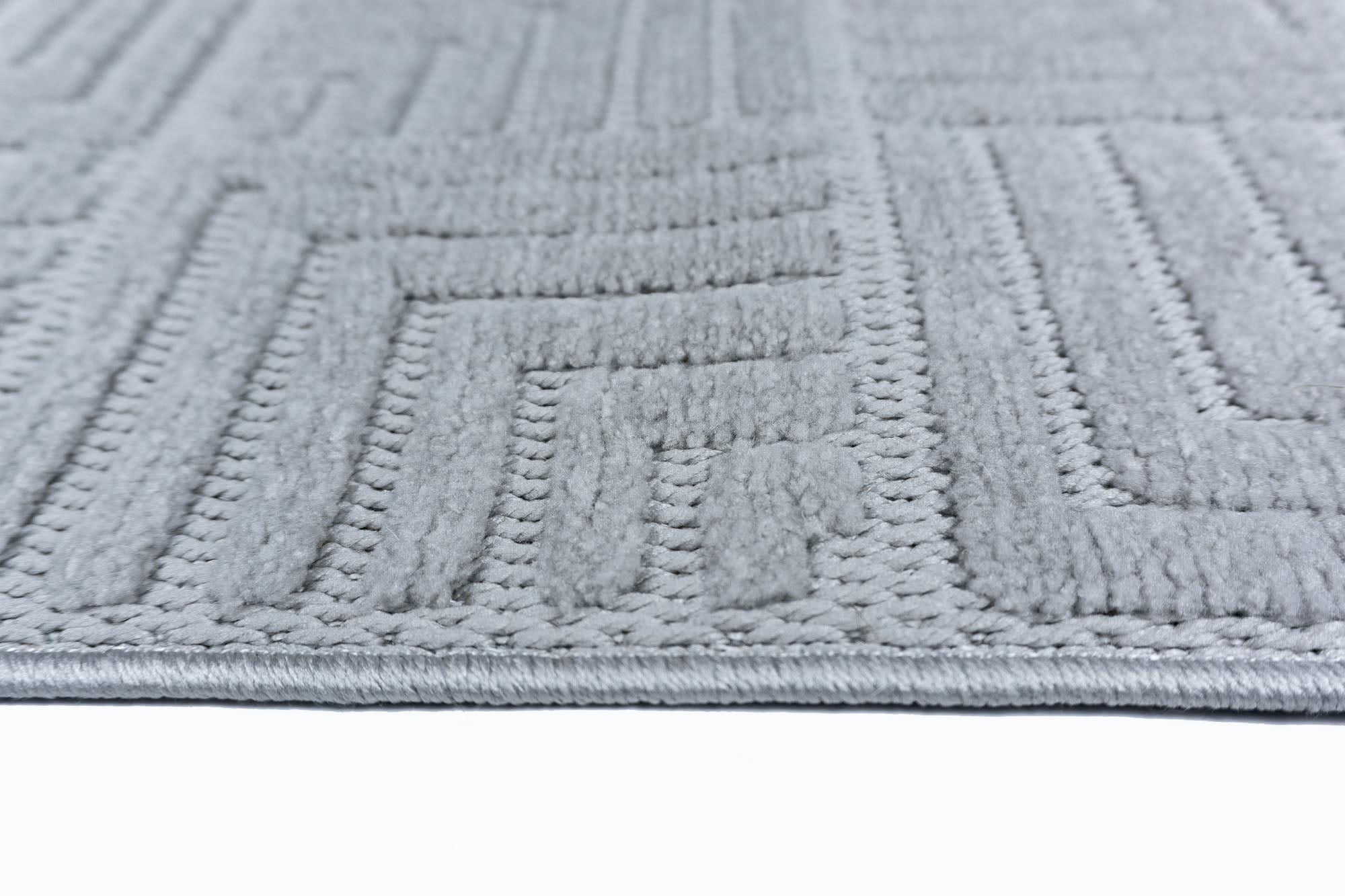 Zena 721 Gri Yumuşak Tuşeli Kaymaz Tabanlı Bohem Şönil Halı