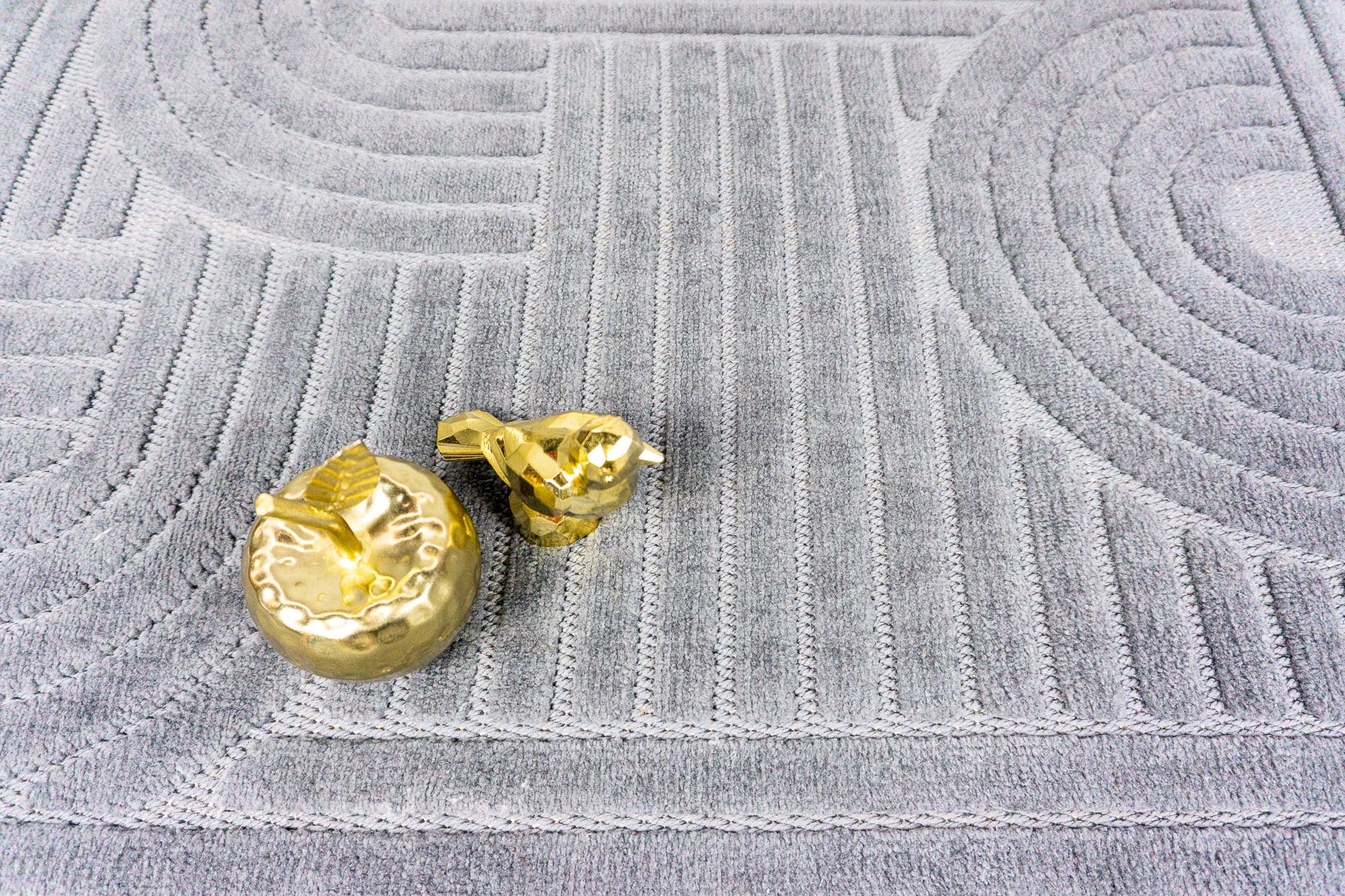 Zena 723 Antrasit Yumuşak Tuşeli Pamuk Tabanlı Bohem Şönil Halı