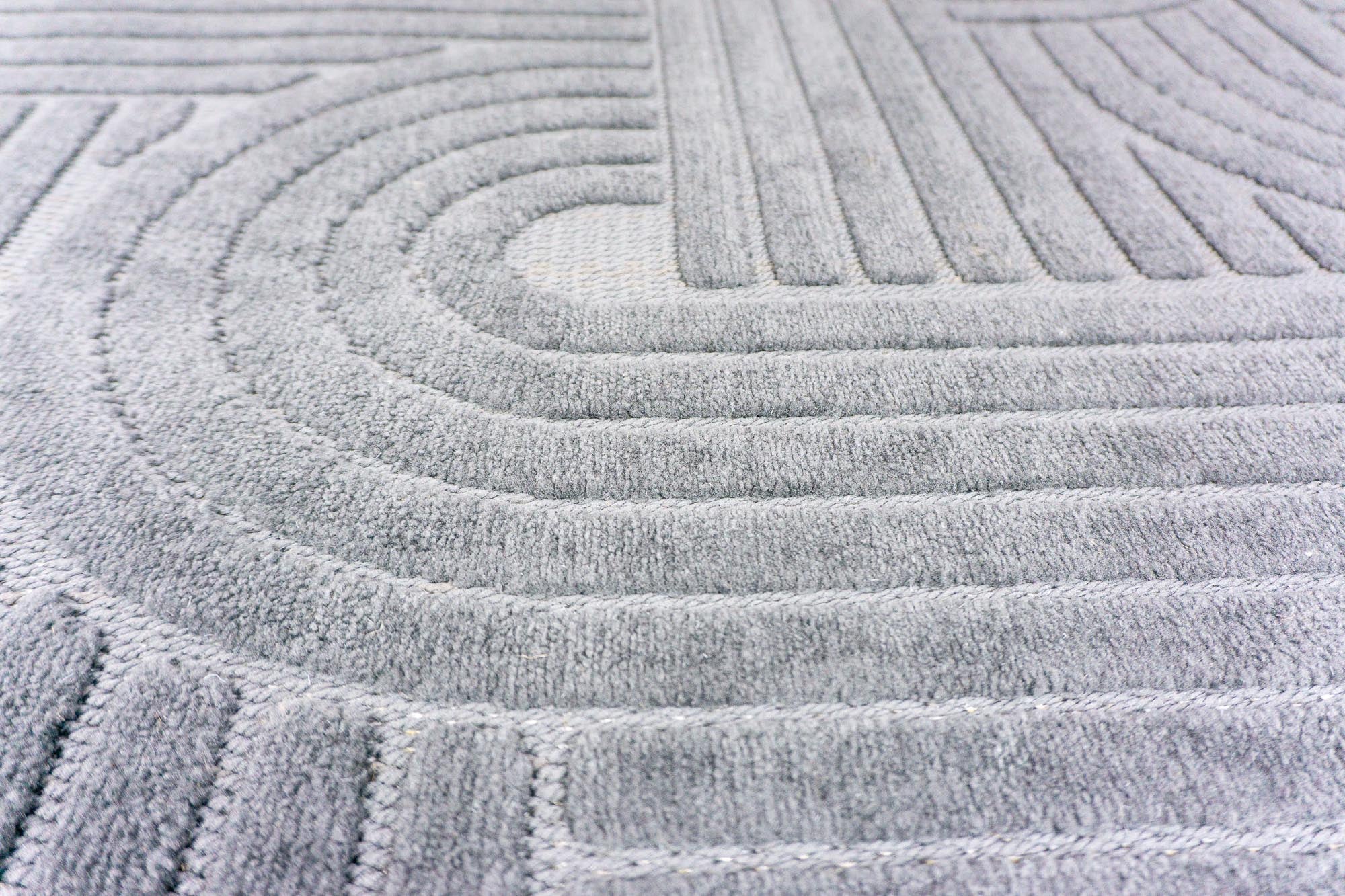 Zena 723 Antrasit Yumuşak Tuşeli Pamuk Tabanlı Bohem Şönil Halı