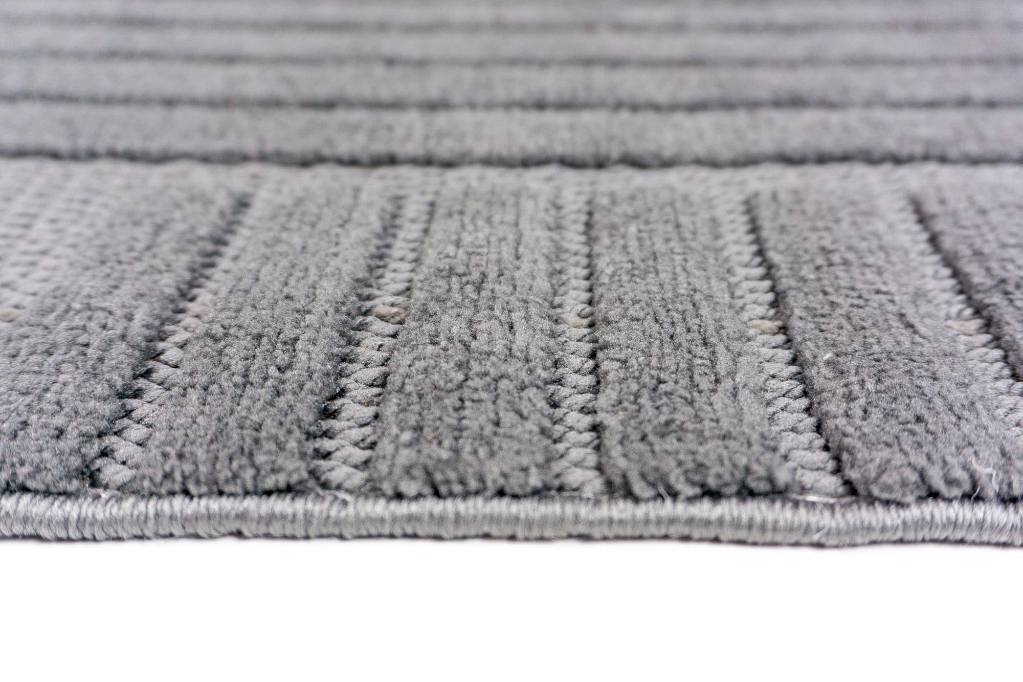 Zena 723 Antrasit Yumuşak Tuşeli Pamuk Tabanlı Bohem Şönil Halı