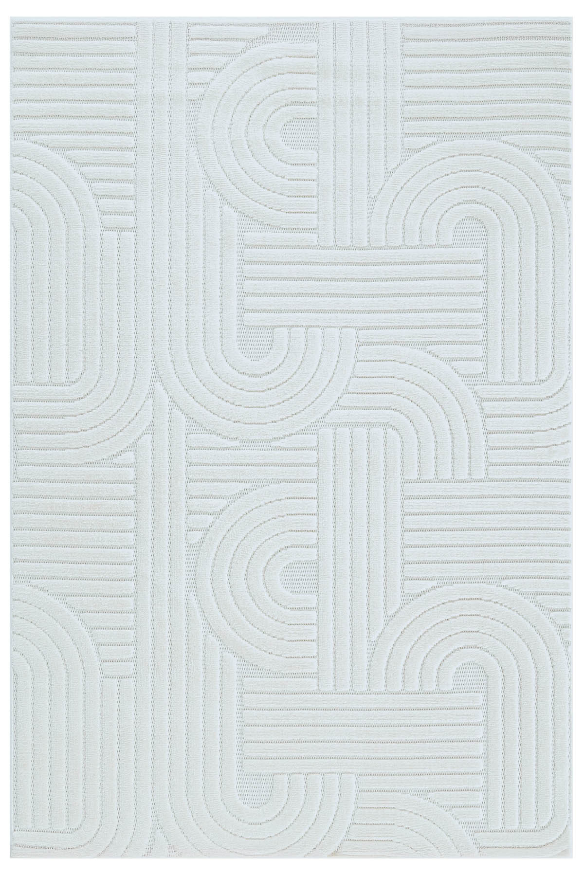 Zena 723 Krem Yumuşak Tuşeli Pamuk Tabanlı Bohem Şönil Halı