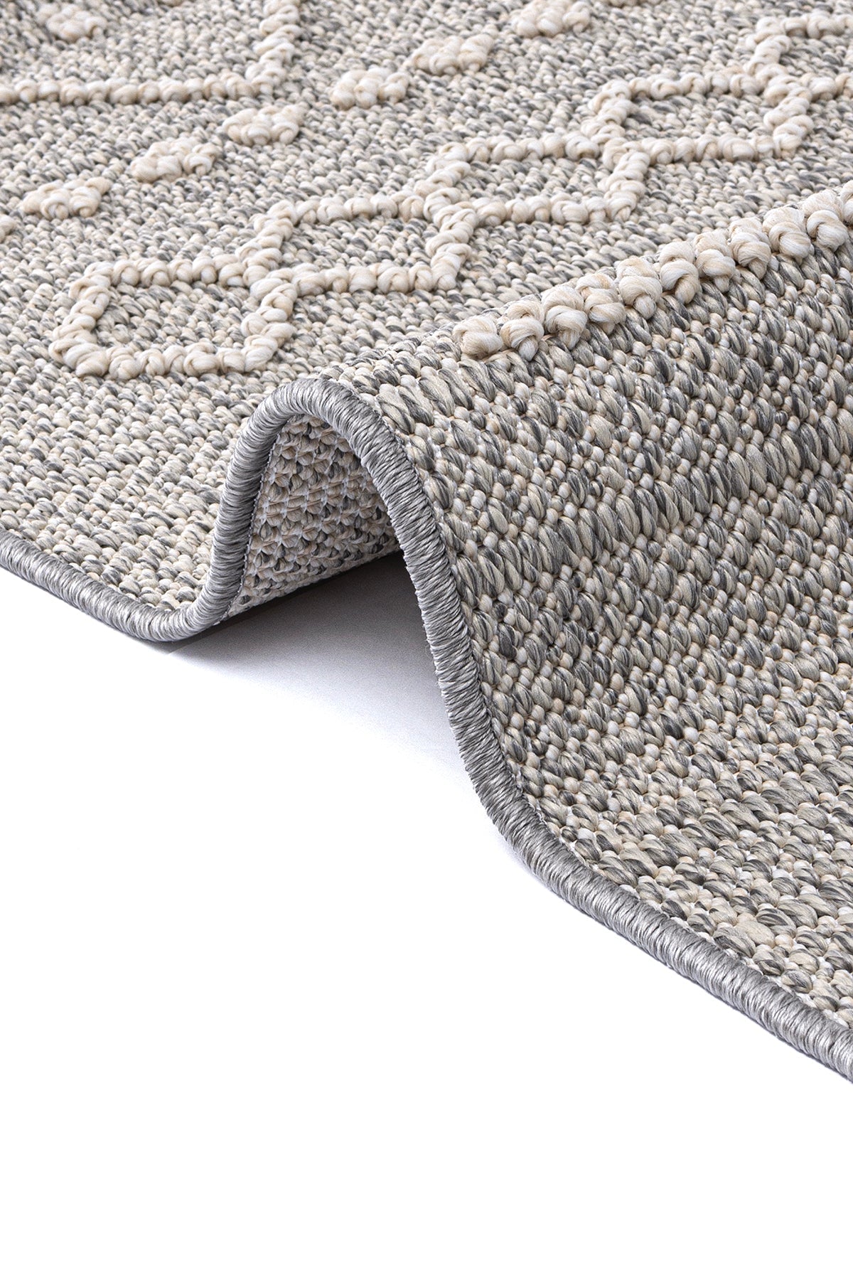 Berlin 260 Gri Krem Yumuşak Salon Halısı