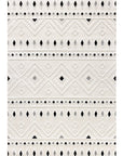Aspen 153 Krem Siyah Modern Yumuşak Mimimalist Halı