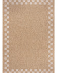 Giza 729 Kahve Krem Hasır Dokulu Modern Sisal Halı