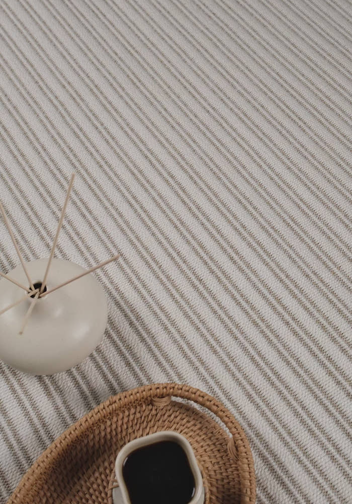 Giza 725 Krem Hasır Dokulu Modern Sisal Kesme Halı