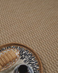 Giza 724 Kahve Hasır Dokulu Modern Sisal Kesme Halı
