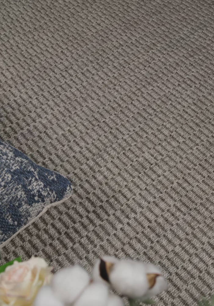 Giza 724 Gri Hasır Dokulu Modern Sisal Kesme Halı