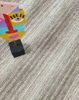 Elya 621 Vizon Makinede Yıkanabilir Kaymaz Taban Kilim Halı