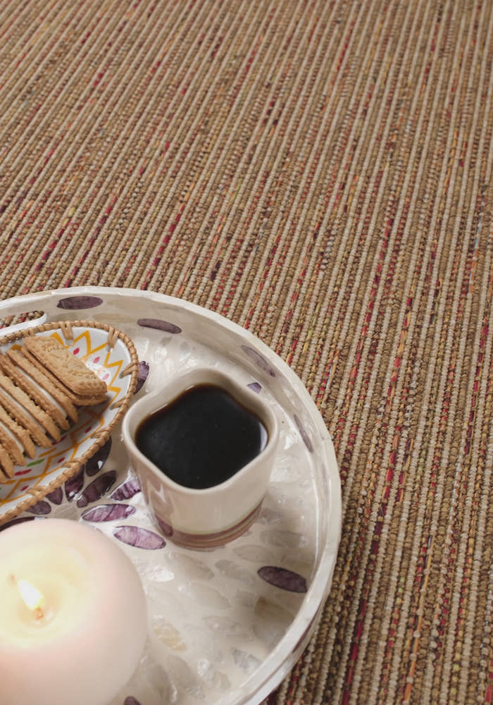 Giza 722 Kahve Multi Hasır Dokulu Modern Sisal Kesme Halı