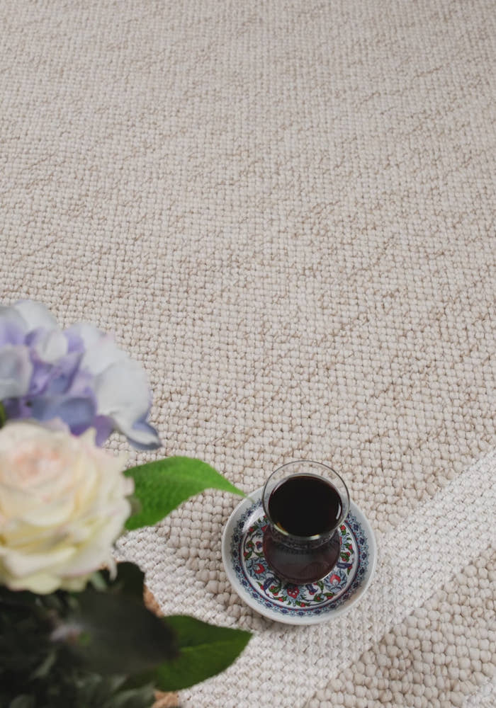 Berlin 253 Vizon Krem Yumuşak Salon Halısı