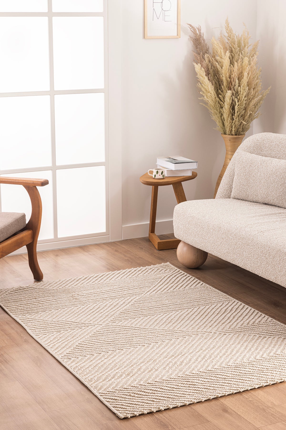 Berlin 257 Krem Yumuşak Salon Halısı