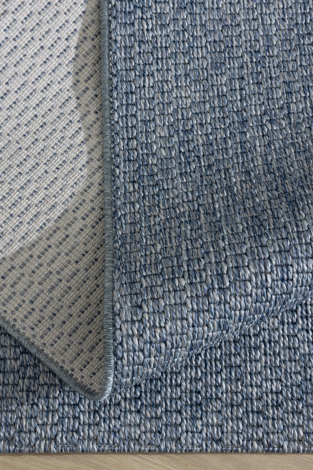 Giza 727 Mavi Hasır Dokulu Modern Sisal Halı