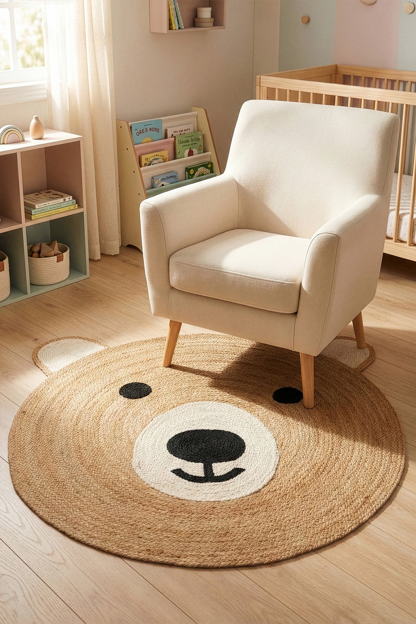 Svara 020 Natural Jüt El Dokuması Doğal Halı