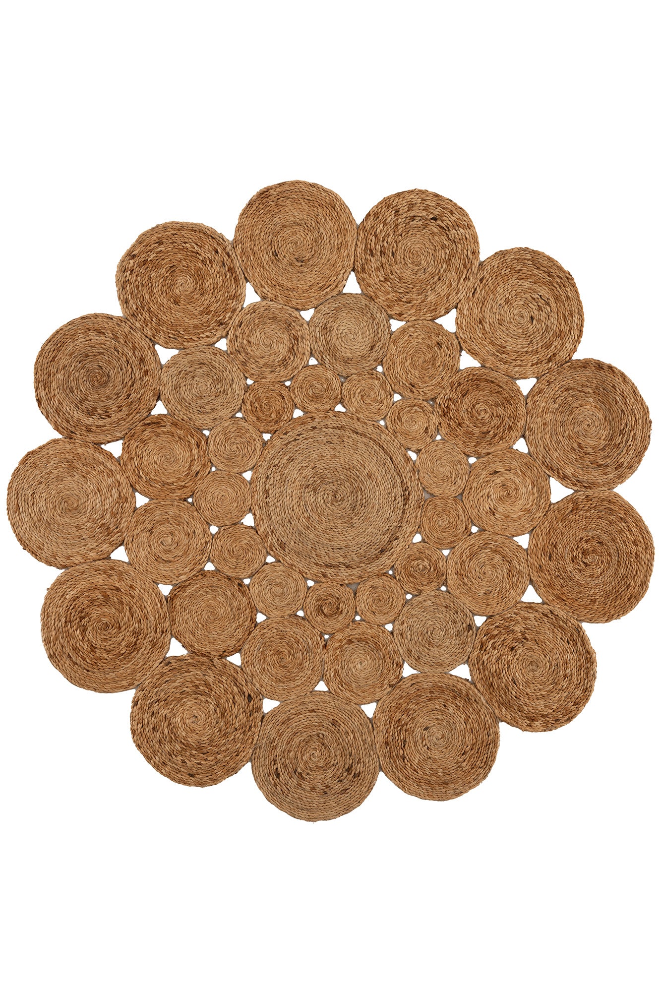 Svara 002 Natural Jüt El Dokuması Doğal Halı