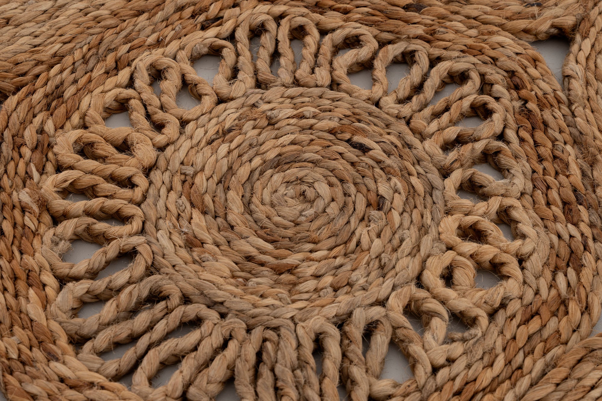 Svara 003 Natural Jüt El Dokuması Doğal Halı