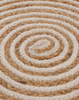 Svara 005 Krem Natural Jüt El Dokuması Doğal Halı