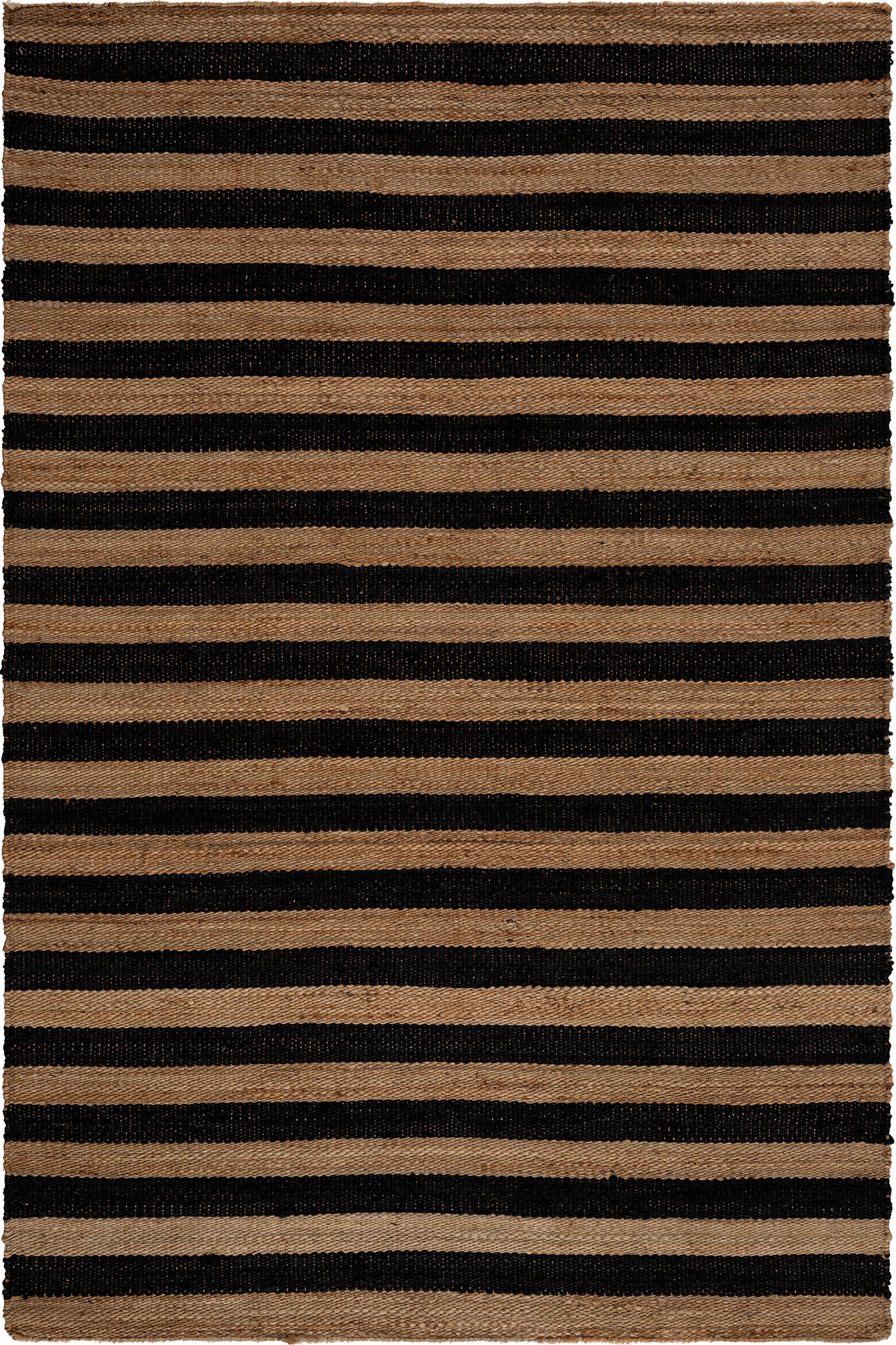 Svara 014 Siyah Natural Jüt El Dokuması Doğal Halı