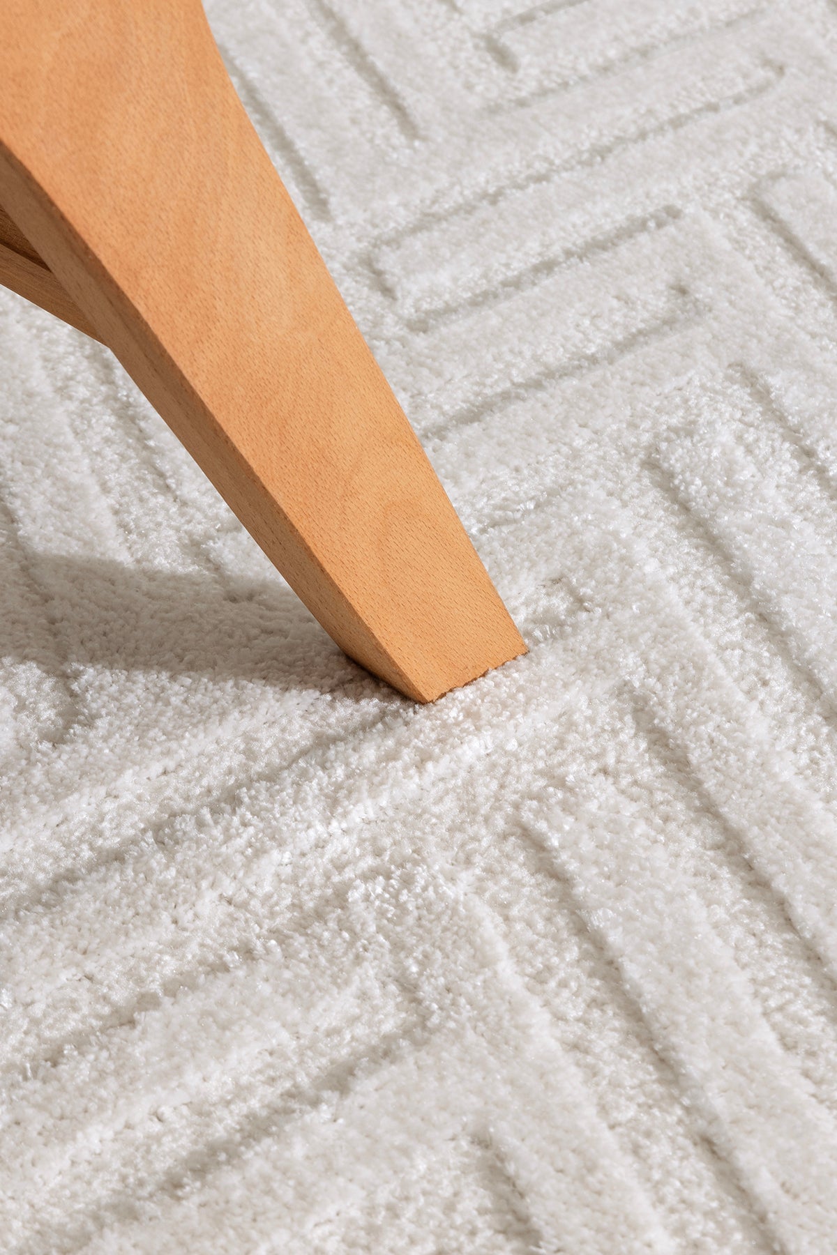 Aspen 155 Krem Yuvarlak Modern Yumuşak Minimalist Halı