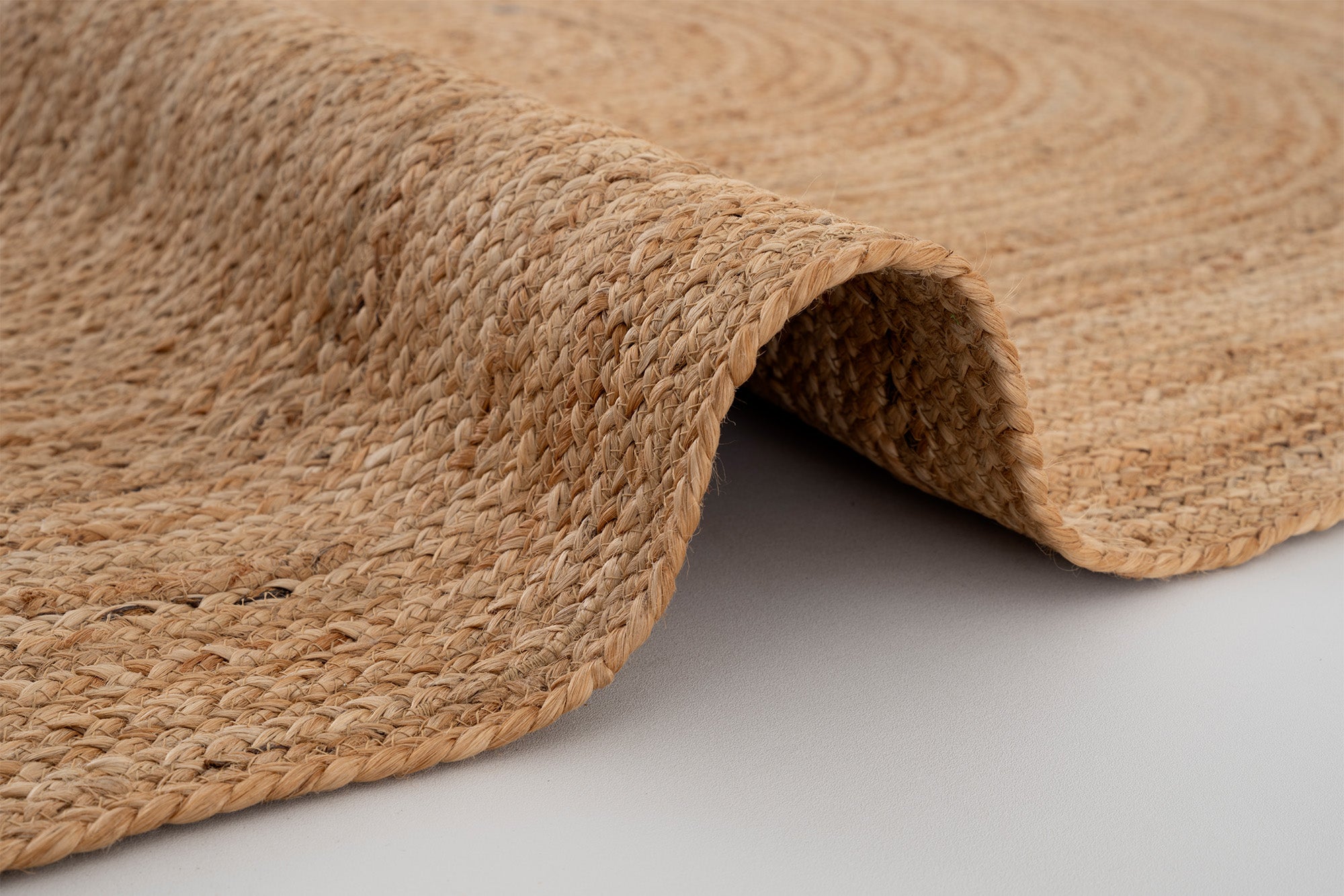 Svara 017 Natural Jüt El Dokuması Doğal Halı