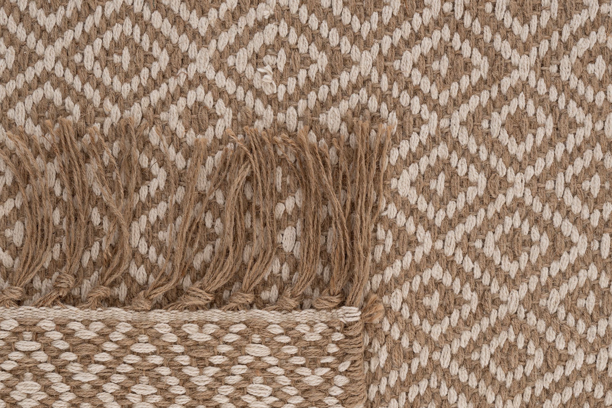 Svara 011 Vizon Krem Jüt El Dokuması Doğal Halı