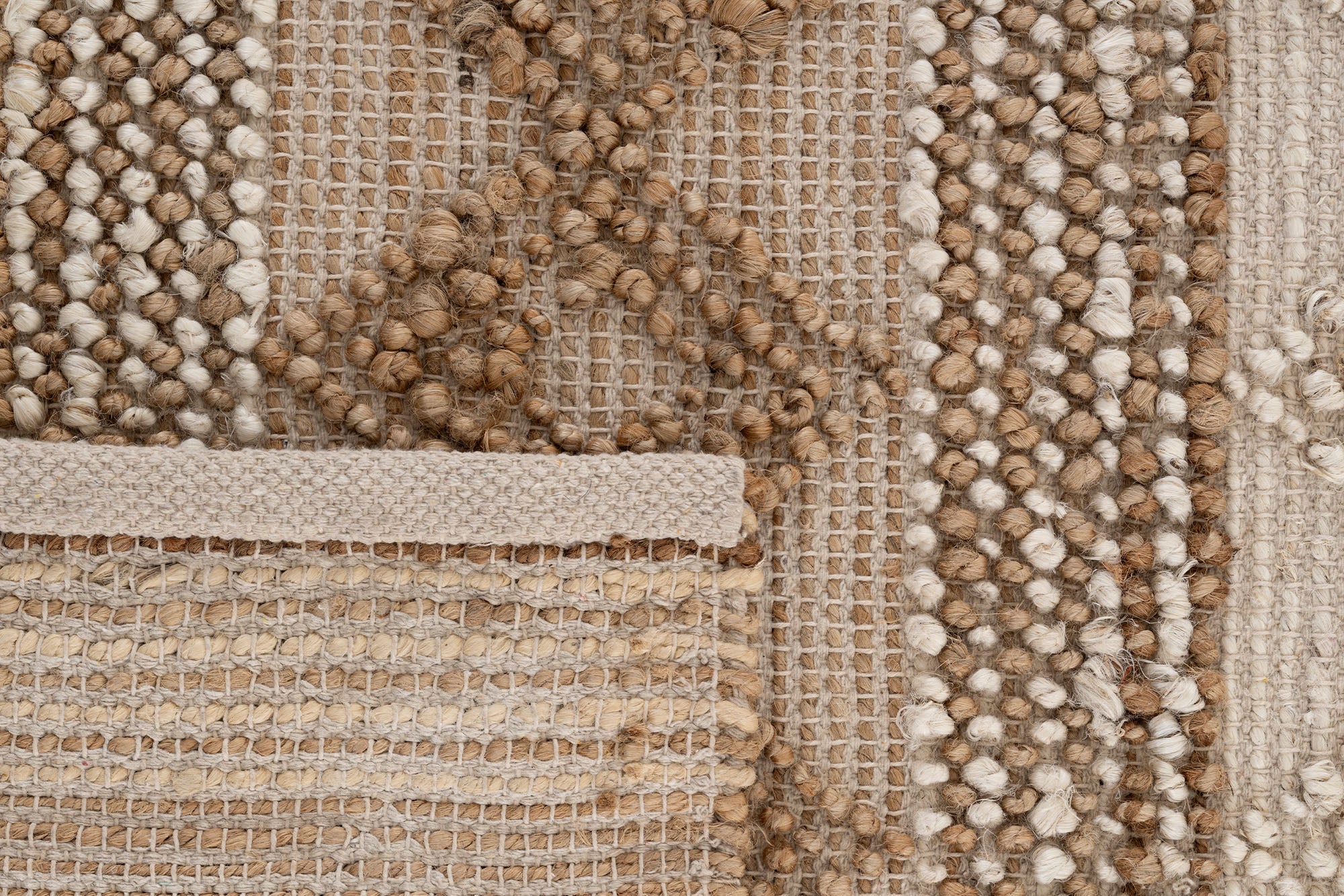 Svara 018 Natural Jüt El Dokuması Doğal Halı