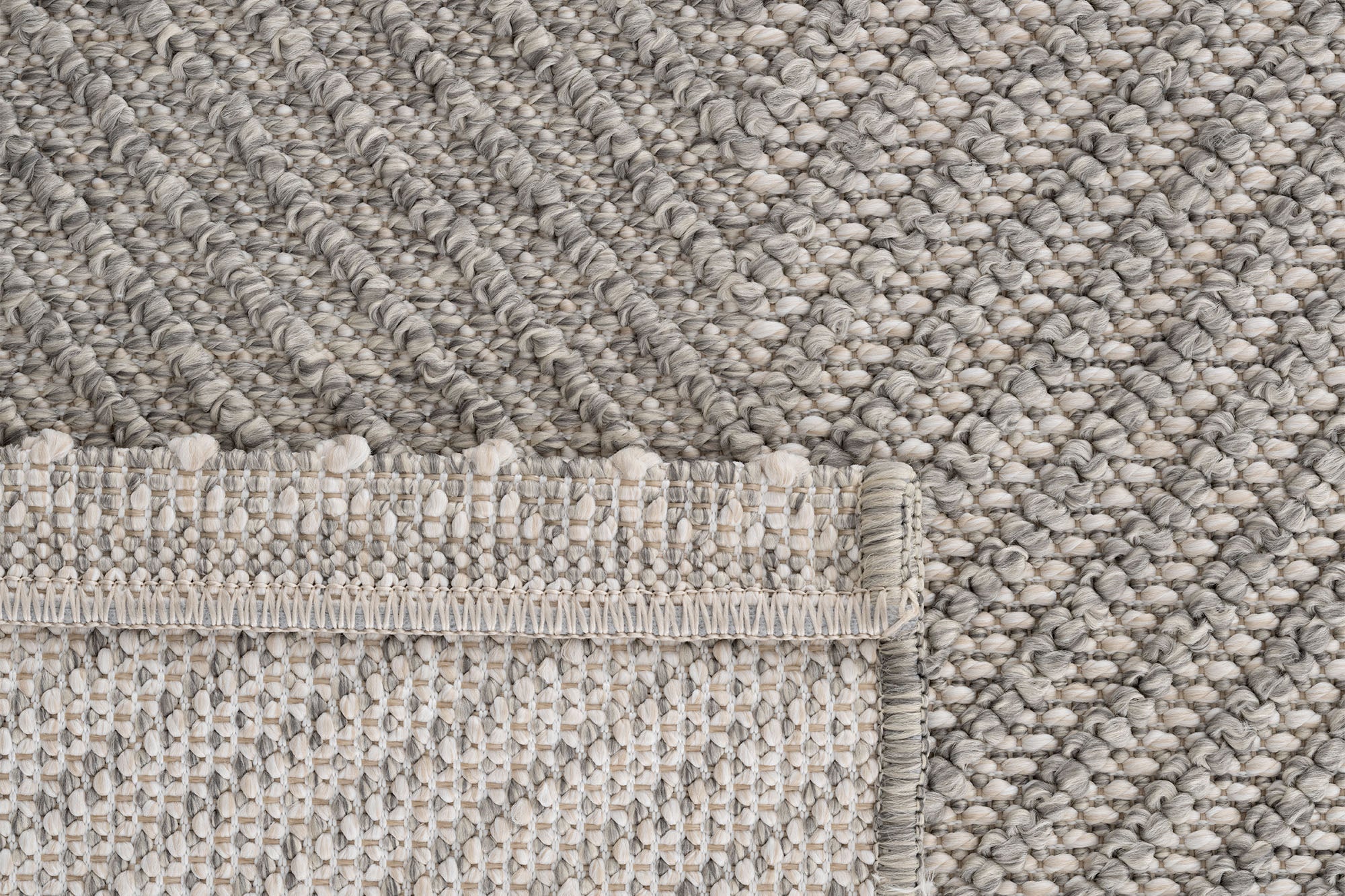 Berlin 257 Krem Gri Yumuşak Salon Halısı