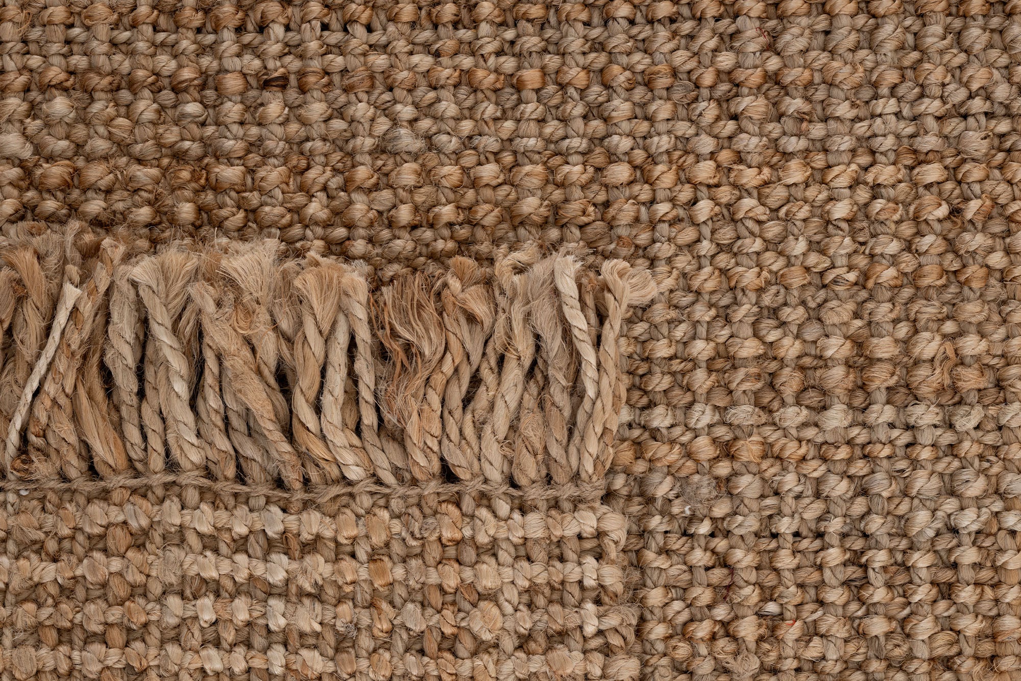 Svara 015 Natural Jüt El Dokuması Doğal Halı