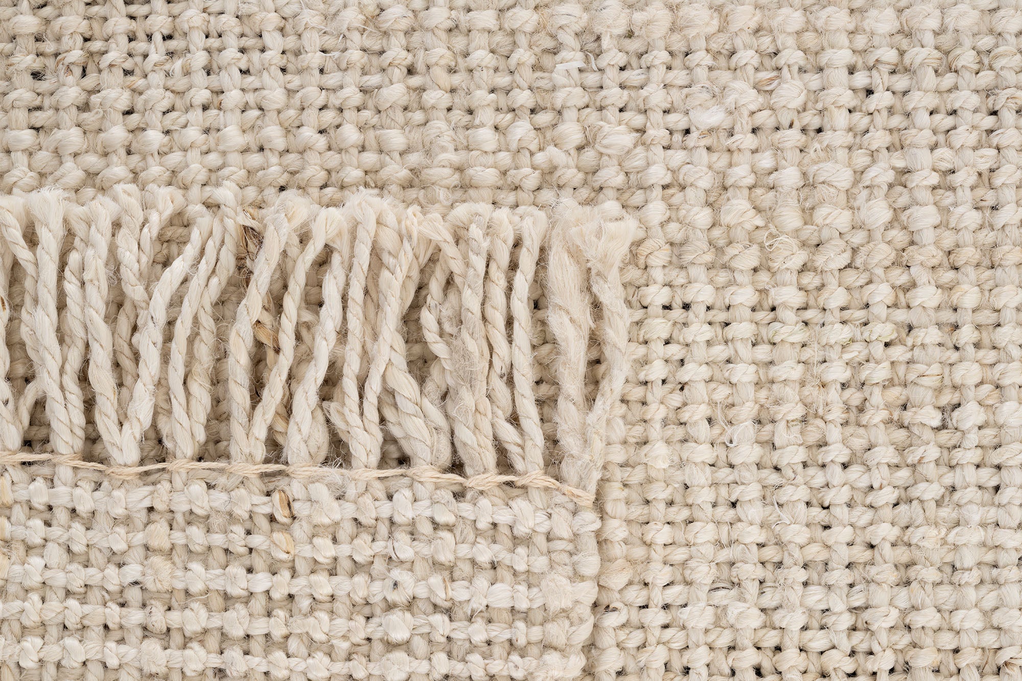 Svara 015 Krem Jüt El Dokuması Doğal Halı