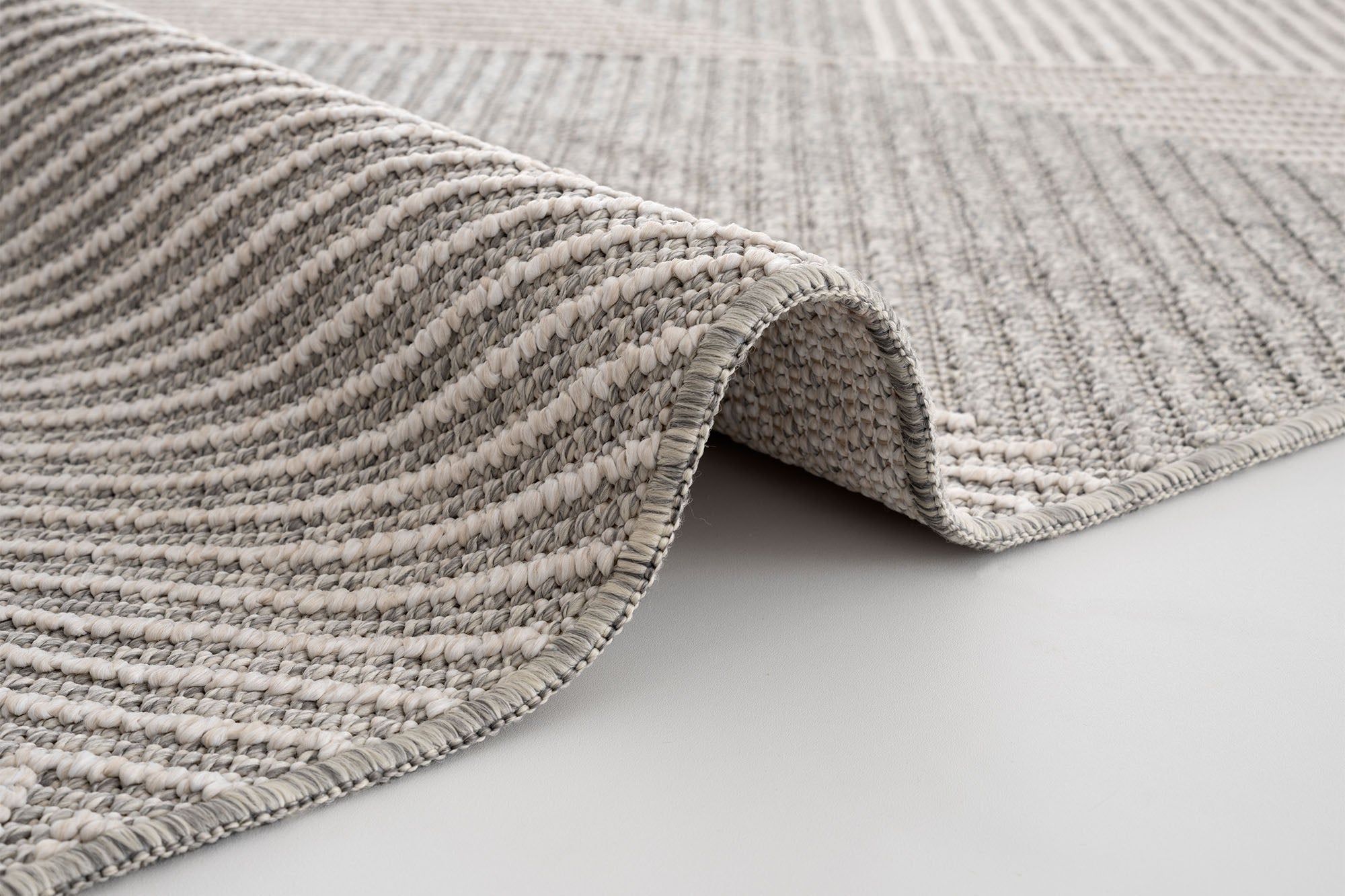 Berlin 257 Krem Gri Yumuşak Salon Halısı