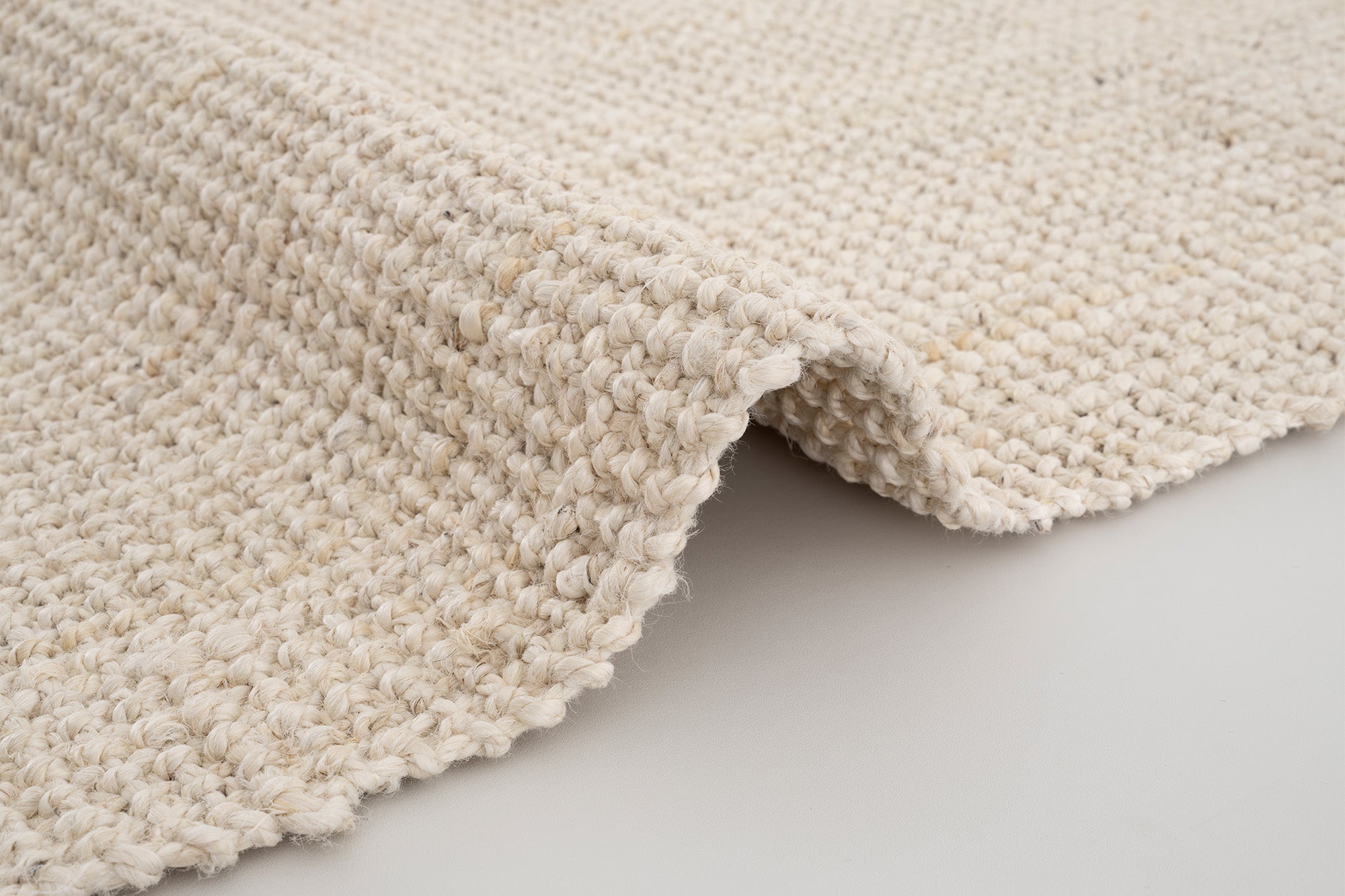 Svara 015 Krem Jüt El Dokuması Doğal Halı