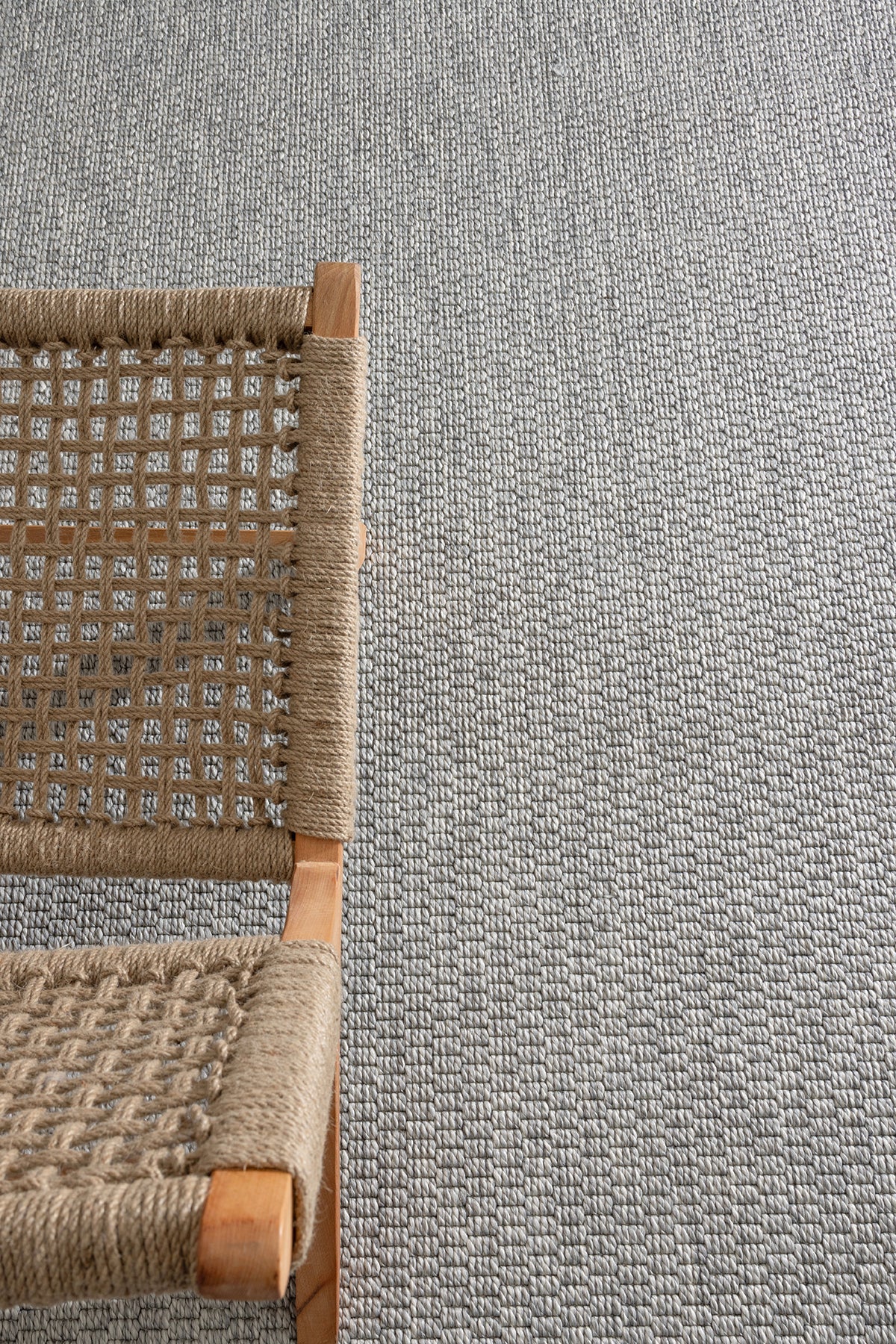 Giza 727 Gri Hasır Dokulu Modern Sisal Halı