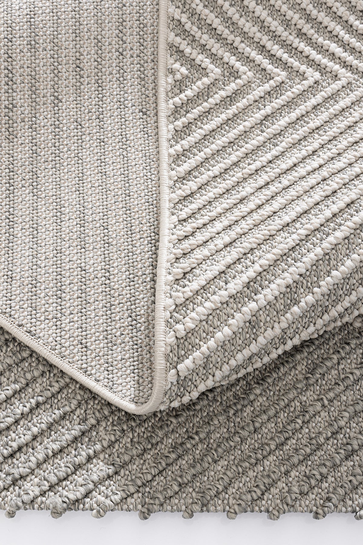 Berlin 257 Krem Gri Yumuşak Salon Halısı