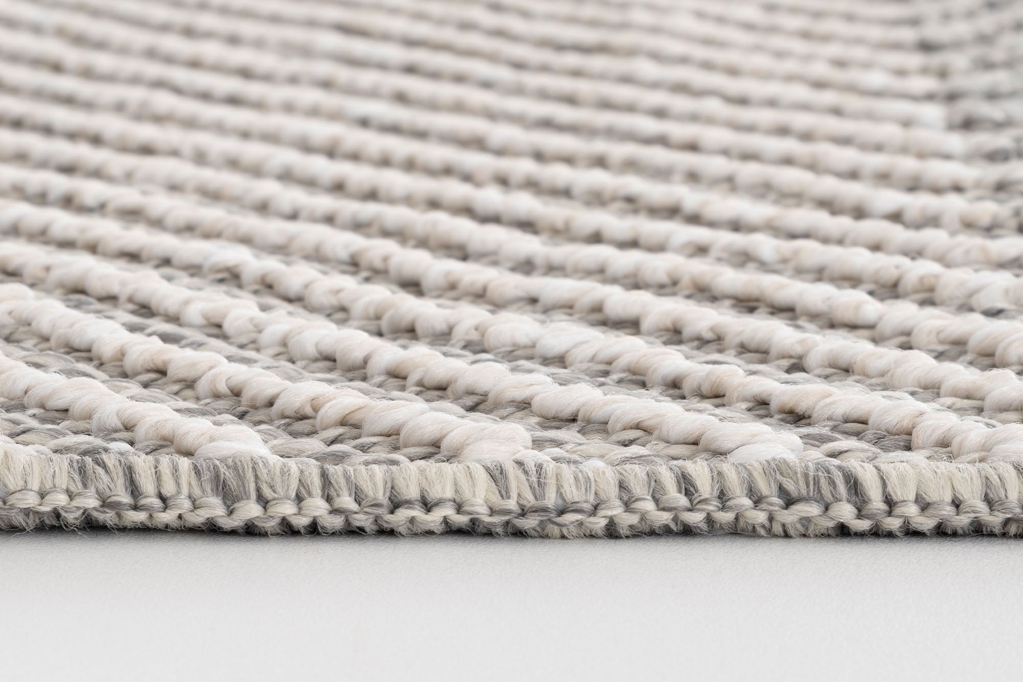 Berlin 257 Krem Gri Yumuşak Salon Halısı