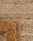 Svara 013 Gri Natural Jüt El Dokuması Doğal Halı
