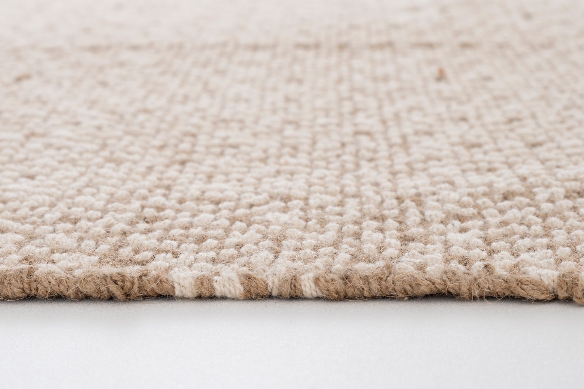 Svara 011 Vizon Krem Jüt El Dokuması Doğal Halı