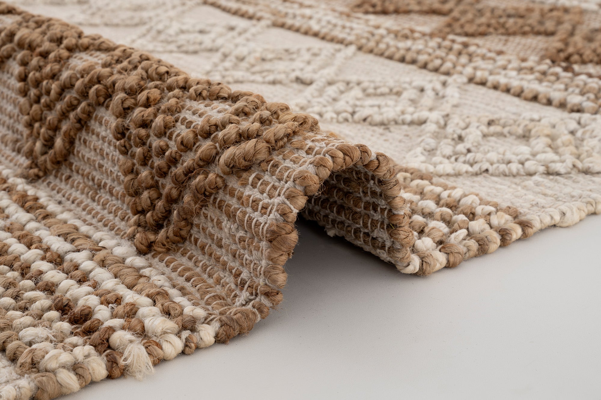 Svara 018 Natural Jüt El Dokuması Doğal Halı