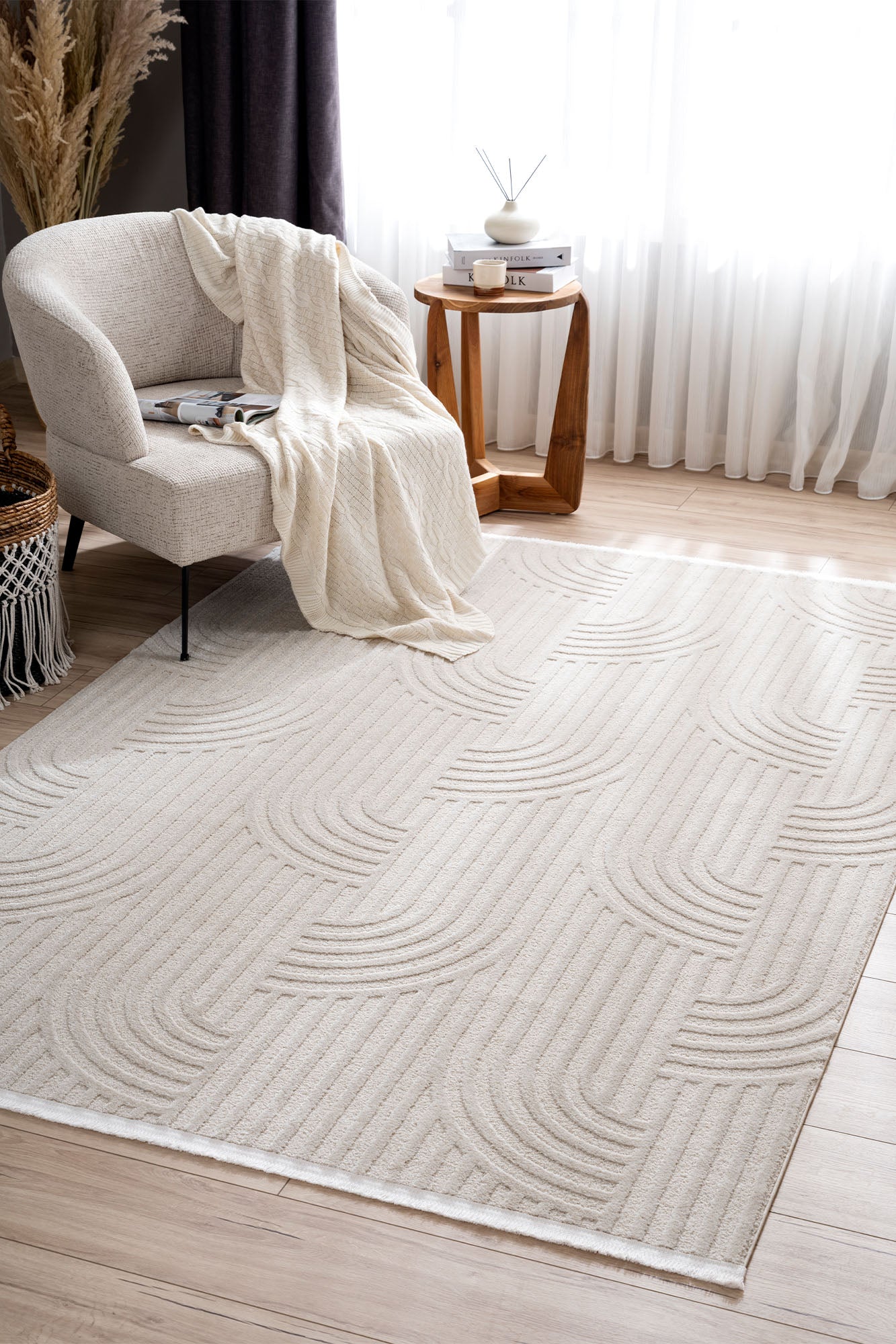 Aspen 168 Bej Modern Yumuşak Kesme Halı