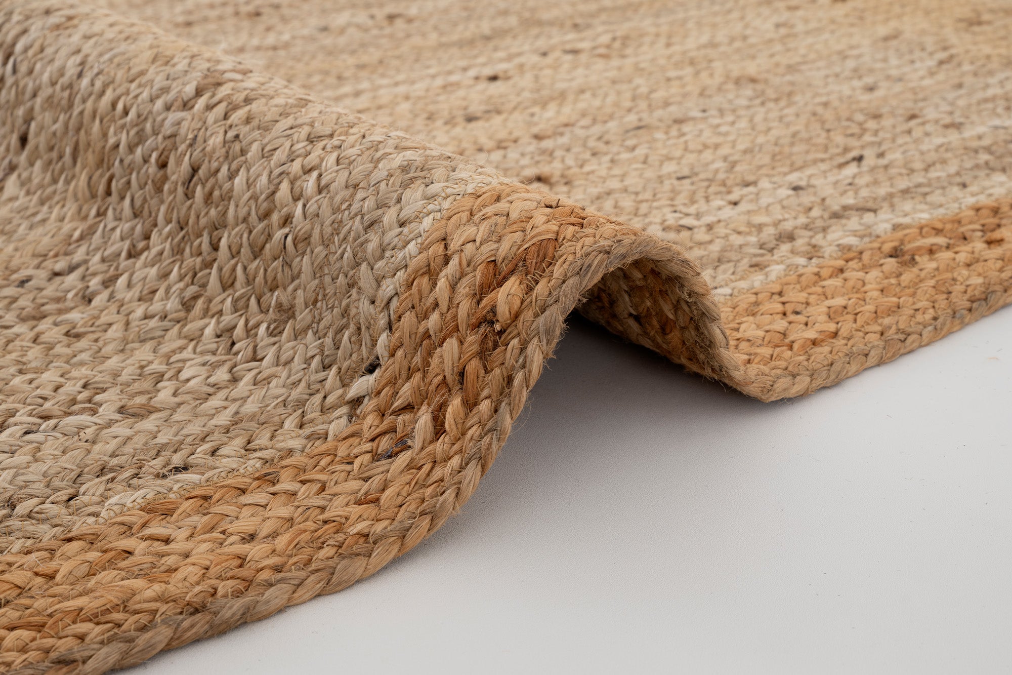 Svara 013 Gri Natural Jüt El Dokuması Doğal Halı