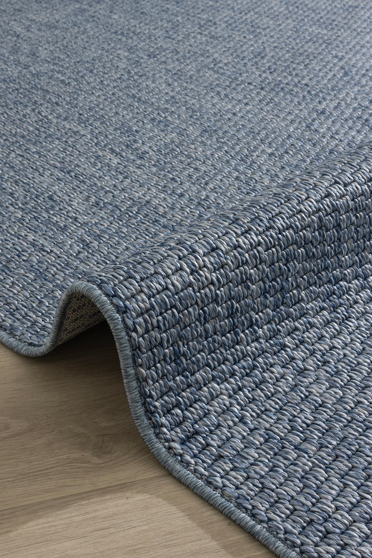 Giza 727 Mavi Hasır Dokulu Modern Sisal Halı